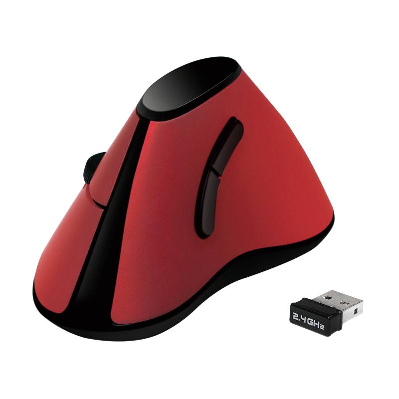 LogiLink Mouse Senza fili Ottico Nero-rosso 5 Tasti 1200 dpi-1