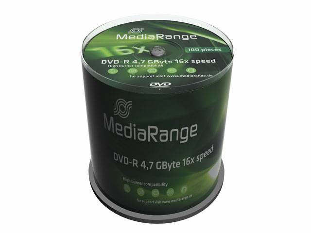 MediaRange DVD-R 4,7 GB (16fach, 100 Stück) (MR442)-1
