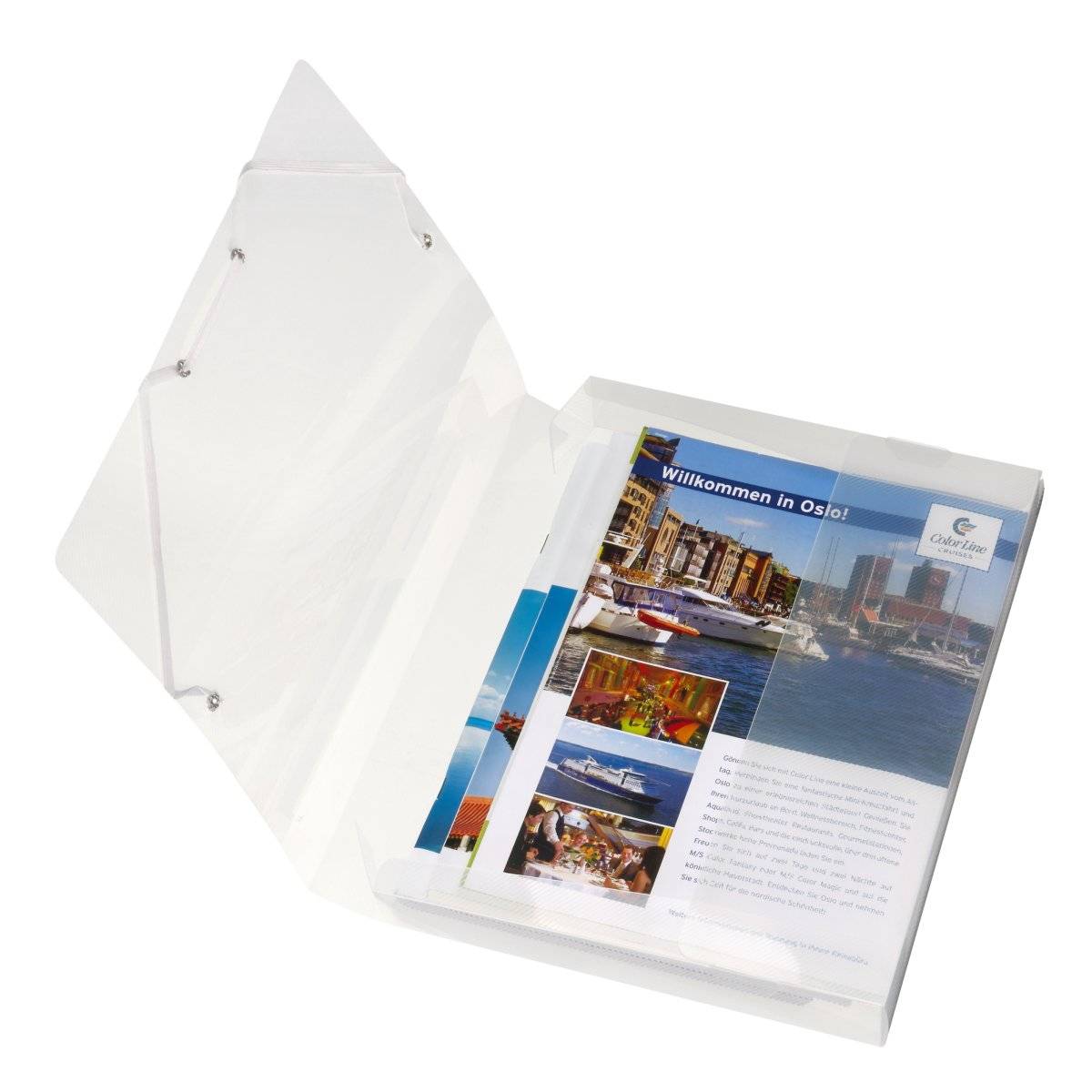 herlitz Heftbox, DIN A4, aus PP, transluzent Rückenbreite: 40 mm, Maße: (B)250 x (T)40 x (H)330 mm (1948678)-2