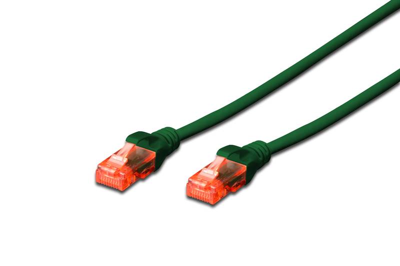 Digitus DK-1612-010/G RJ45 Cavo di rete, cavo patch CAT 6 U/UTP 1.00 m Verde coppie intrecciate 1 pz.-1