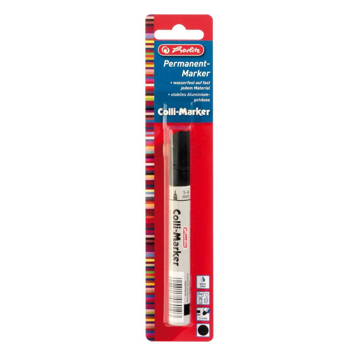 Herlitz 8665408 marcatore permanente Nero 1 pz (8665408)-1