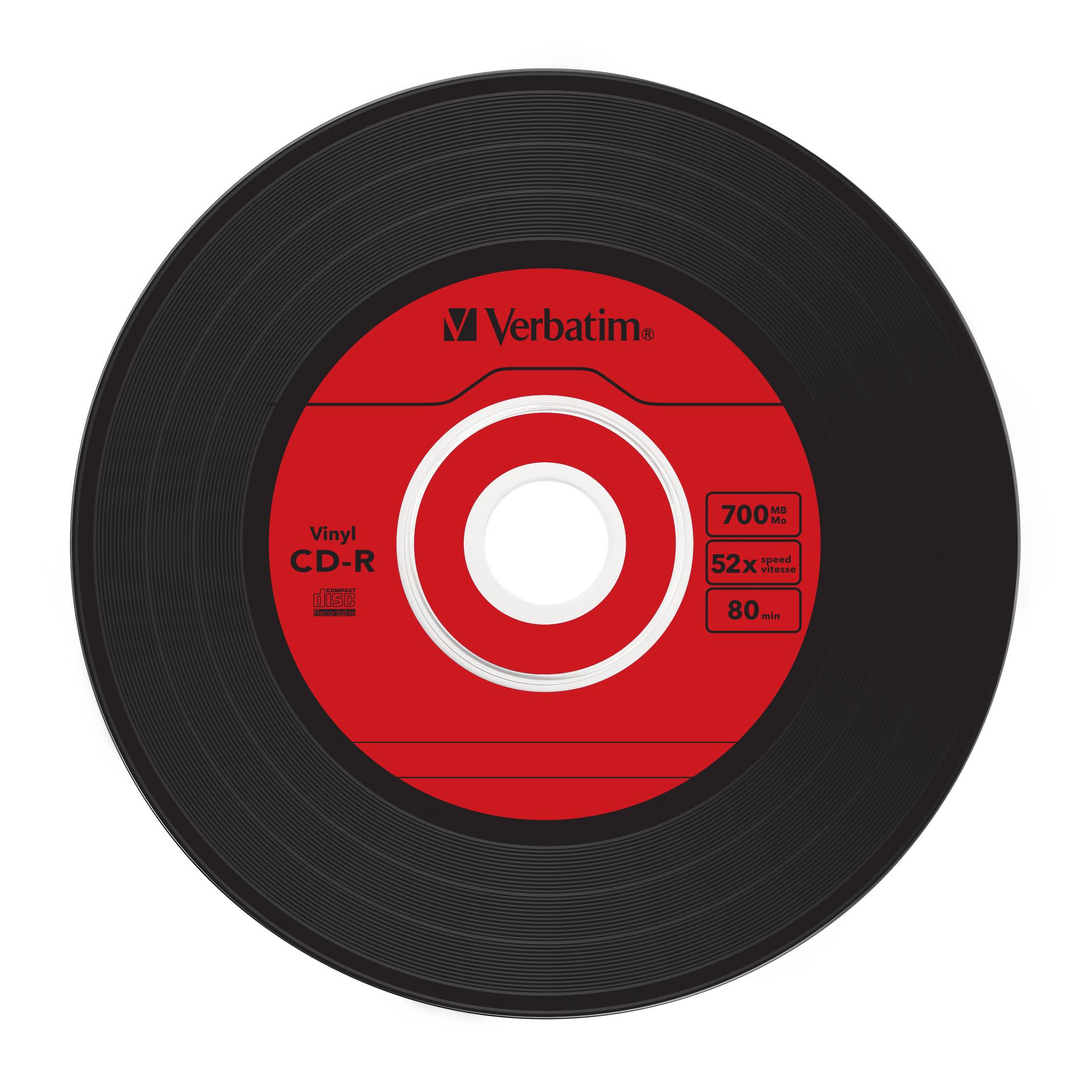 Verbatim Data Vinyl - 10 x CD-R - 700 MB 52x - Slim Jewelcase - Speichermedium (43426)-1
