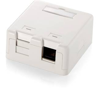 equip Aufputzgehäuse für Keystone Jack (2-Ports) weiß (125122)-1