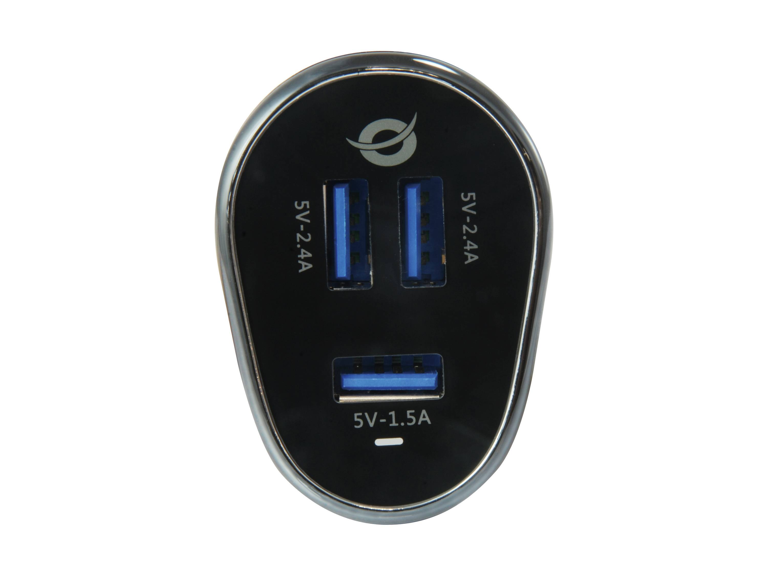 Conceptronic CARDEN - Auto-Netzteil - 31.5 Watt - 6.3 A - 3 Ausgabeanschlussstellen (USB)-2
