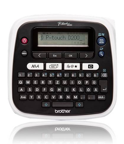 Brother P-Touch D200BW Etichettatrice Adatto per nastro: TZe 3.5 mm, 6 mm, 9 mm, 12 mm-1
