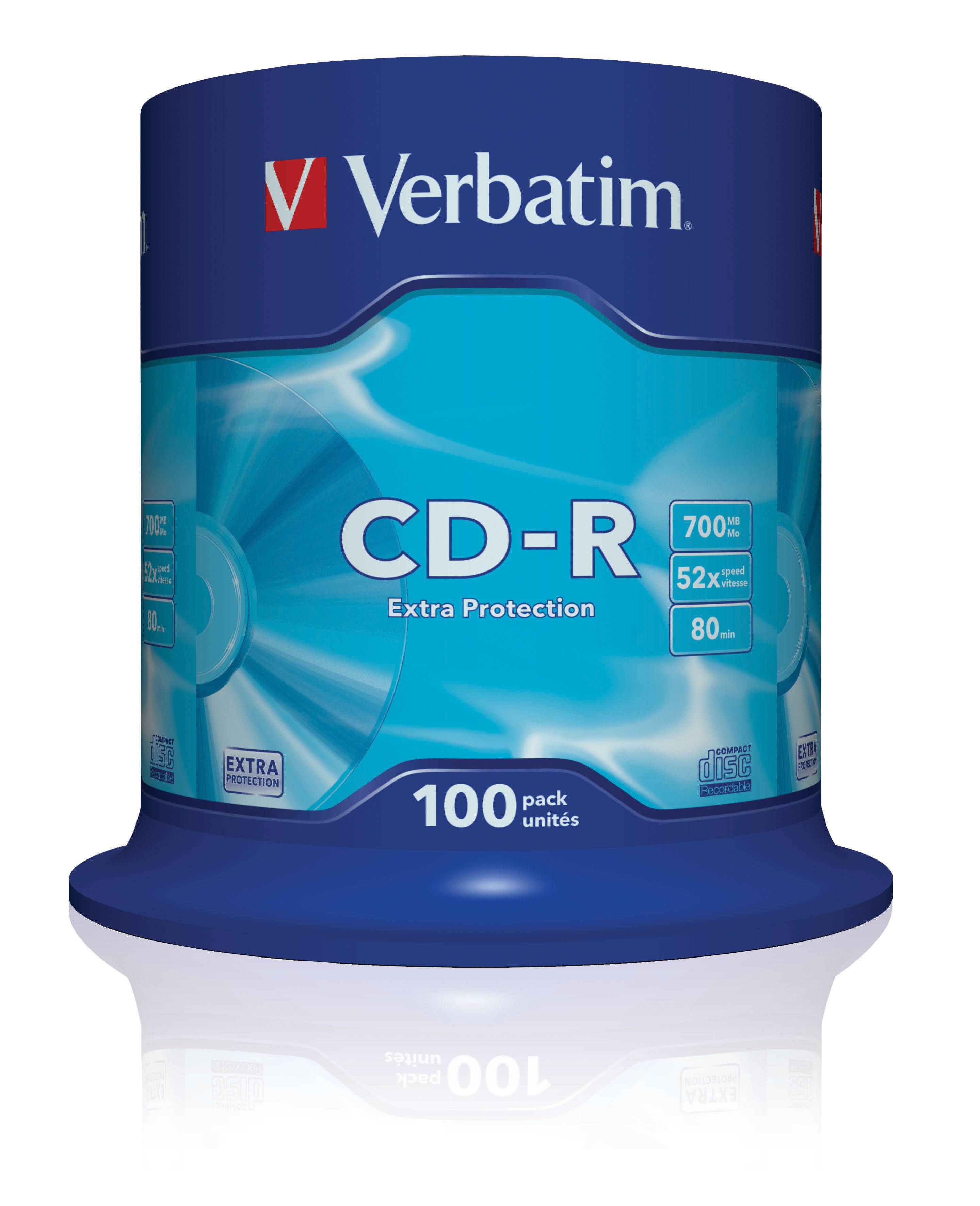 Verbatim CD-R Extra Protection 700 MB 52x 100 pz-1