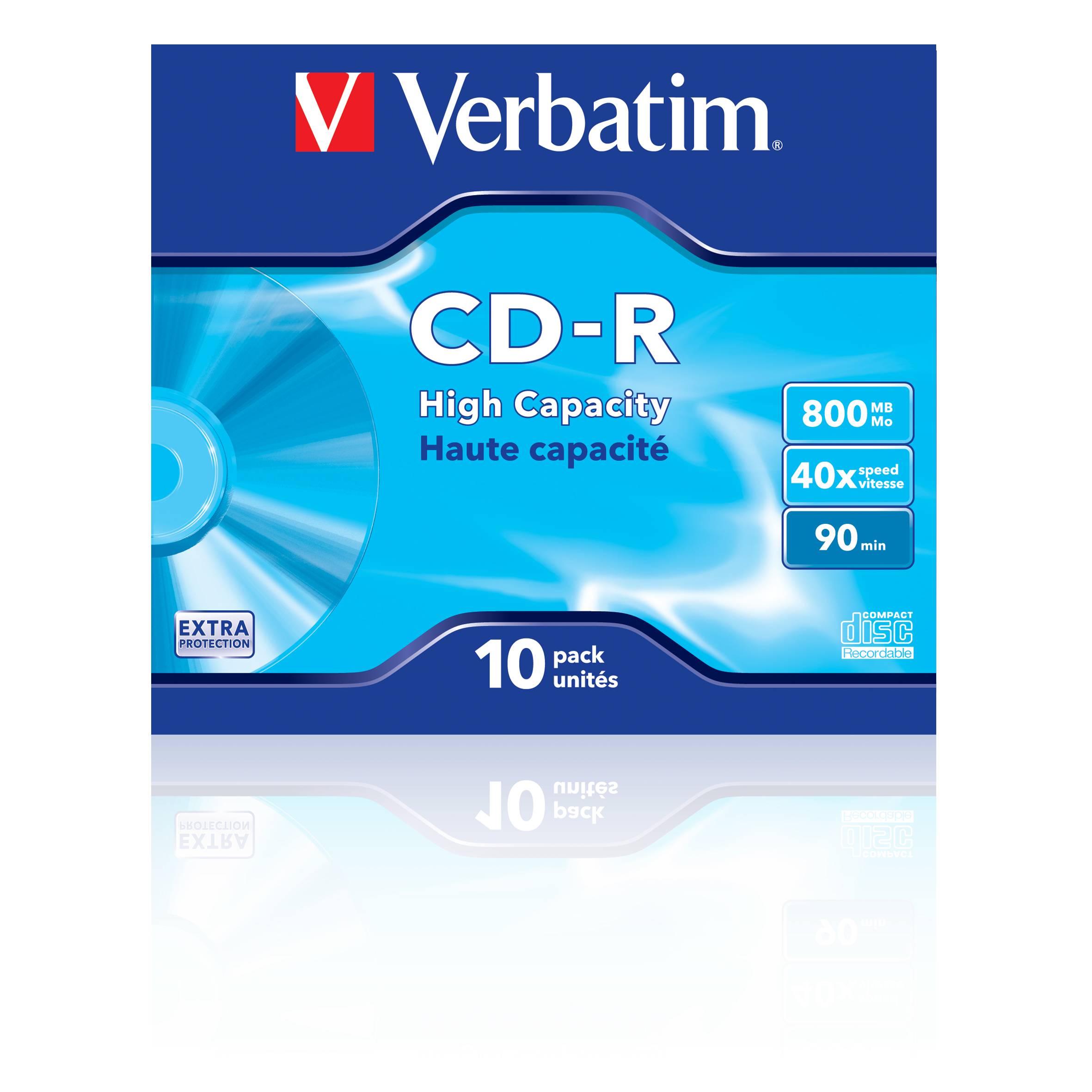 Verbatim CD-R 90 800 MB 48x JC (10) (43428)-1
