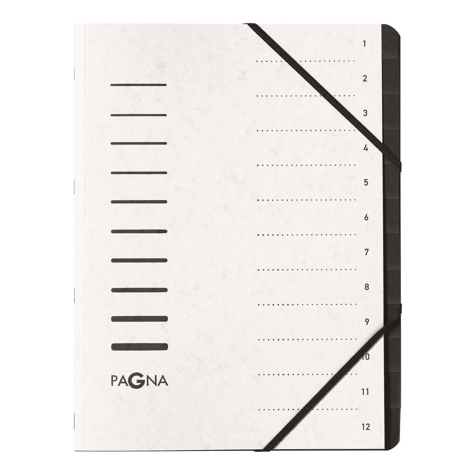 Cartella organizzativa PAGNA Cartella organizzativa Pagna 12 pezzi bianco DIN A4 12 scomparti bianco-2