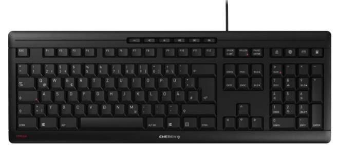CHERRY Stream USB Tastiera Svizzera, QWERTZ Nero funzione calcolatrice-2