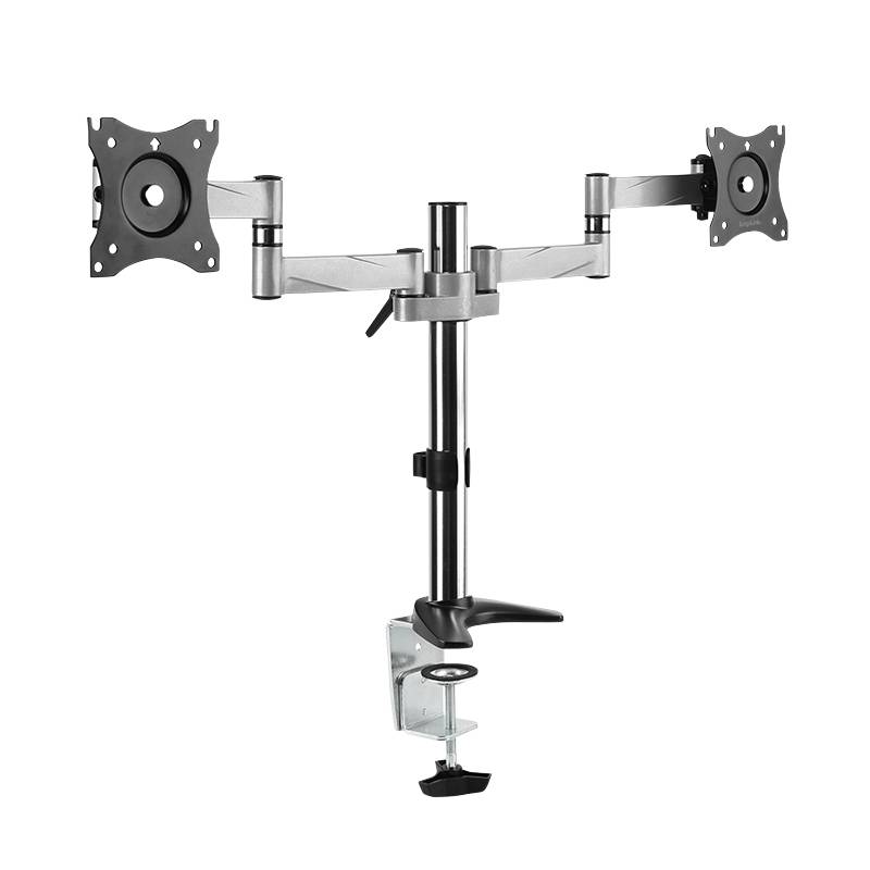 LogiLink BP0077 Flachbildschirm-Tischhalterung 68,6 cm (27" ) Durchgeschraubt Schwarz - Edelstahl (BP0077)-1