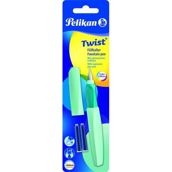 Pelikan Twist P457 Füllfederhalter Mintfarbe Kartuschenfüllsystem 1 Stück(e) (814867)-0