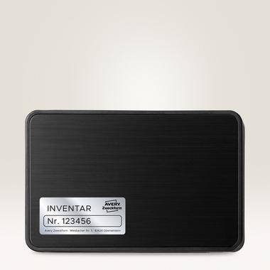 Etichette permanenti poliestere argento Avery 63,5x29,6 mm - 27 et/foglio - laser monocolore conf. 100 ff L6011-100-2