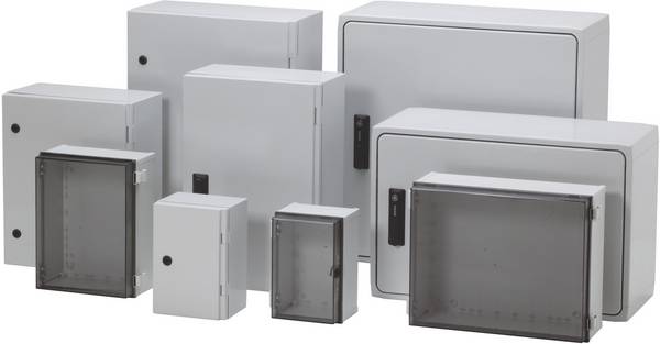 Fibox CAB PC 303018 T Contenitore da parete, Contenitore da installazione 300 x 300 x 180  Policarbonato Grigio (RAL 7035) 1 pz.