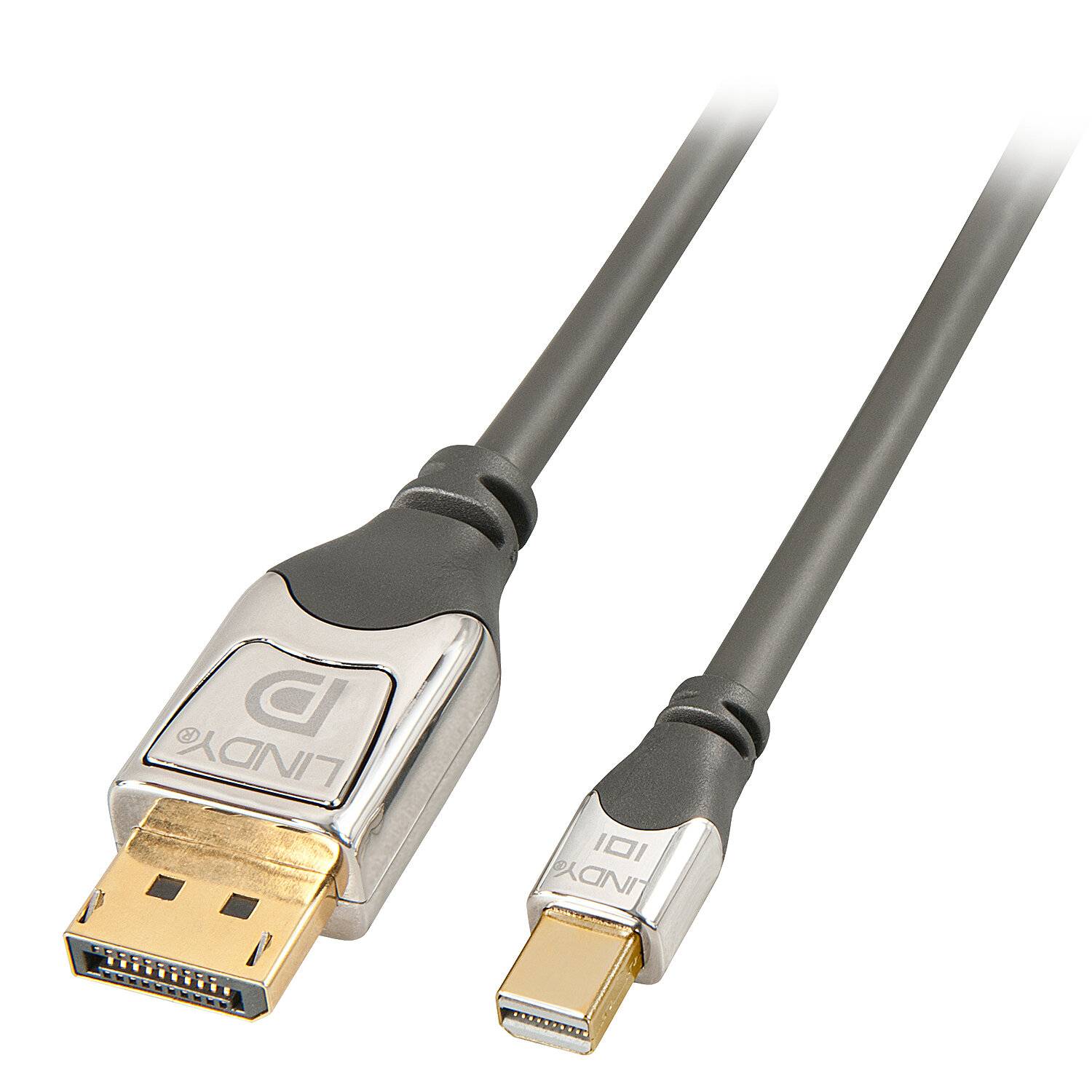 Adattatore Mini DisplayPort con DisplayPort LINDY 36311 Grigio 1 m-2