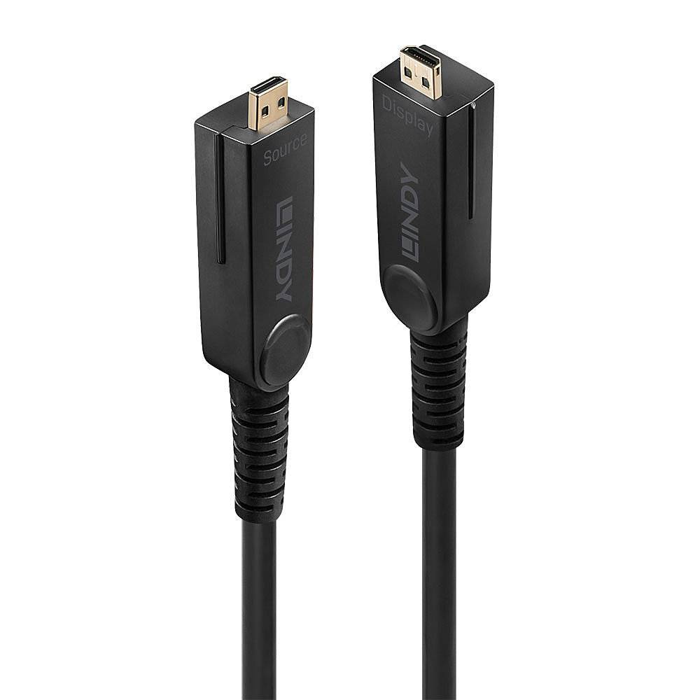 LINDY USB Cavo Spina HDMI Micro-D, Spina HDMI Micro-D 100.00 m Nero 38326 UHD 4K; Cavo HDMI-9