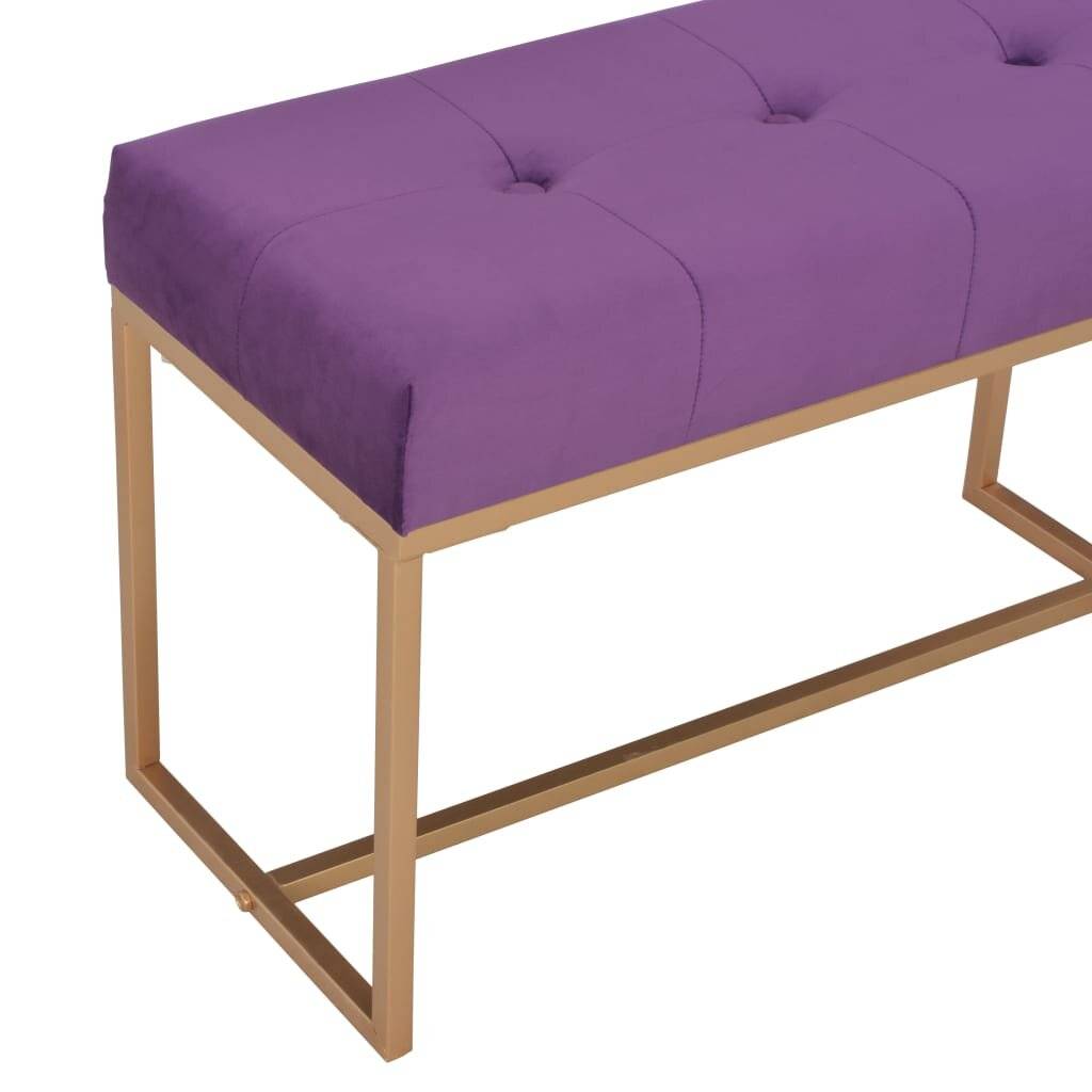 Panca 80 cm in Velluto Viola-4