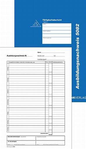 RNK-Verlag modulo prova di formazione, registrazioni giornaliere 5082 DIN A4 28 pagine-2