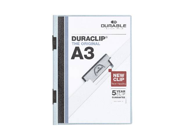 Cartellina Duraclip Durable - 6 mm - A3 - 2218-06 (Azzurro)-0