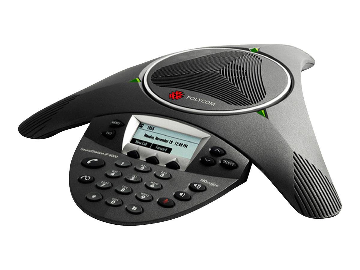 Polycom Soundstation Ip6000 Conferenza Tastierino Voip Ip Phone Poe Telefono-0