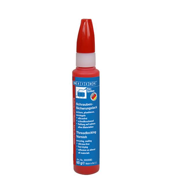 Sigillanti per viti e filetti WEICON 30020060 Threadlocking Varnish 60 g red red, 60 g
