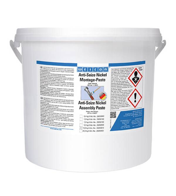 Lubrificanti e grassi WEICON 26050910 Anti-Seize Nickel Assembly Paste 10 kg