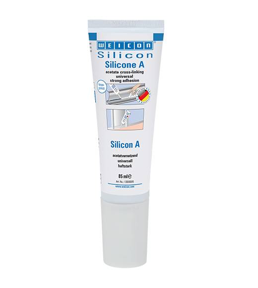 Siliconi e masse sigillanti WEICON 13000085 Silicone A 85 ml transparent-0