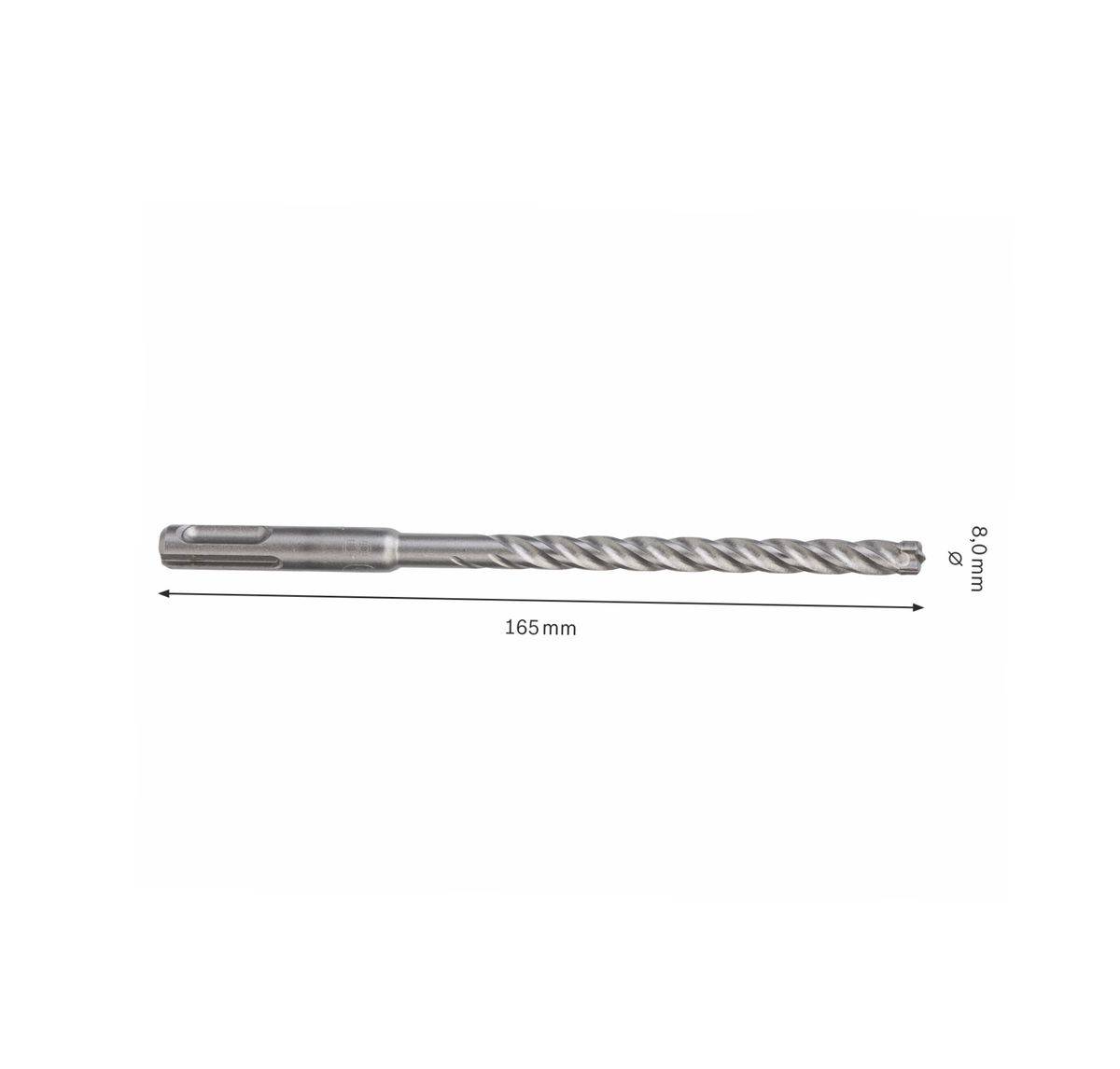 Punte a 4 taglienti con centrino - attacco SDS PLUS-2