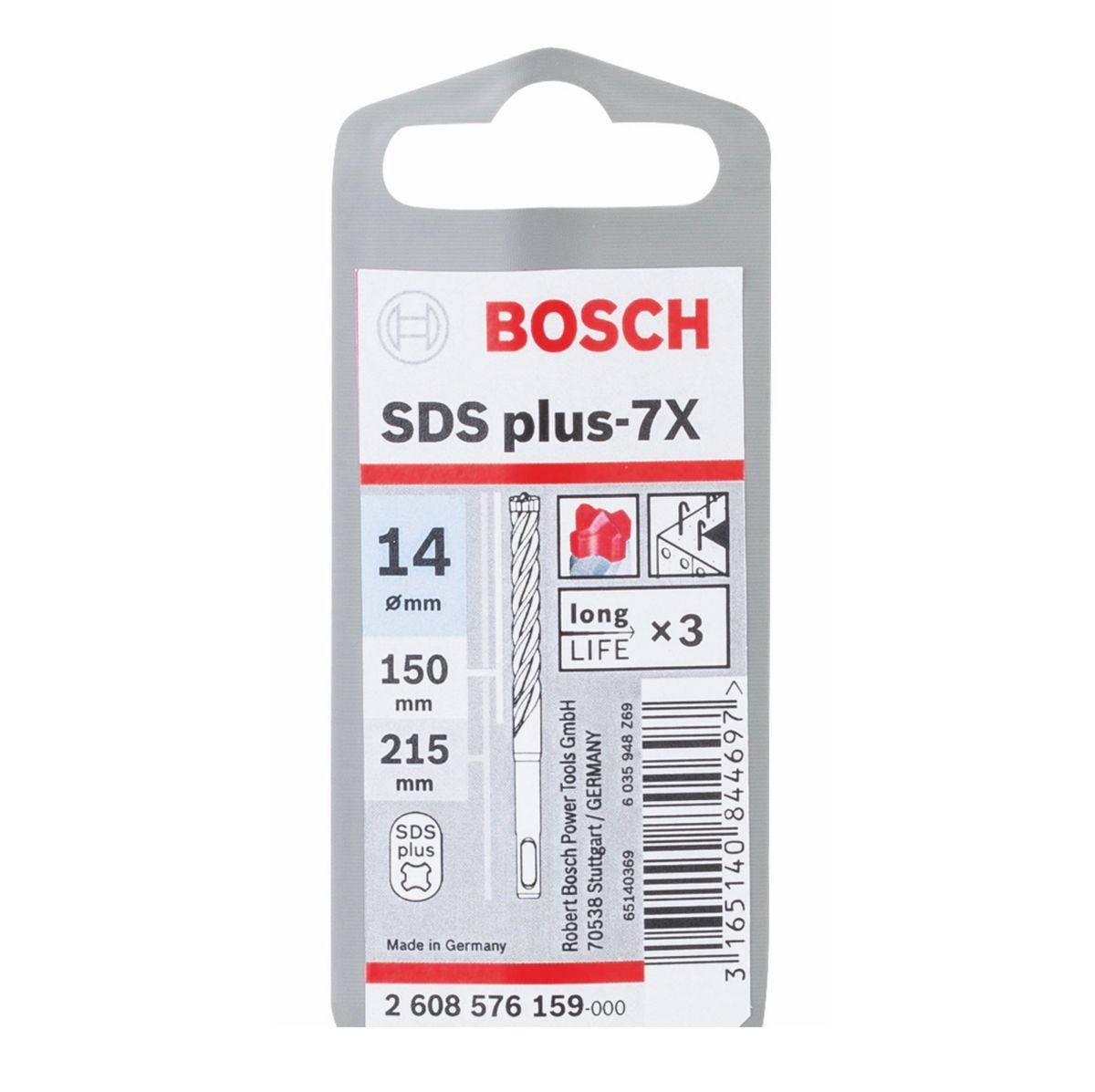 Punte a 4 taglienti con centrino - attacco SDS PLUS-2