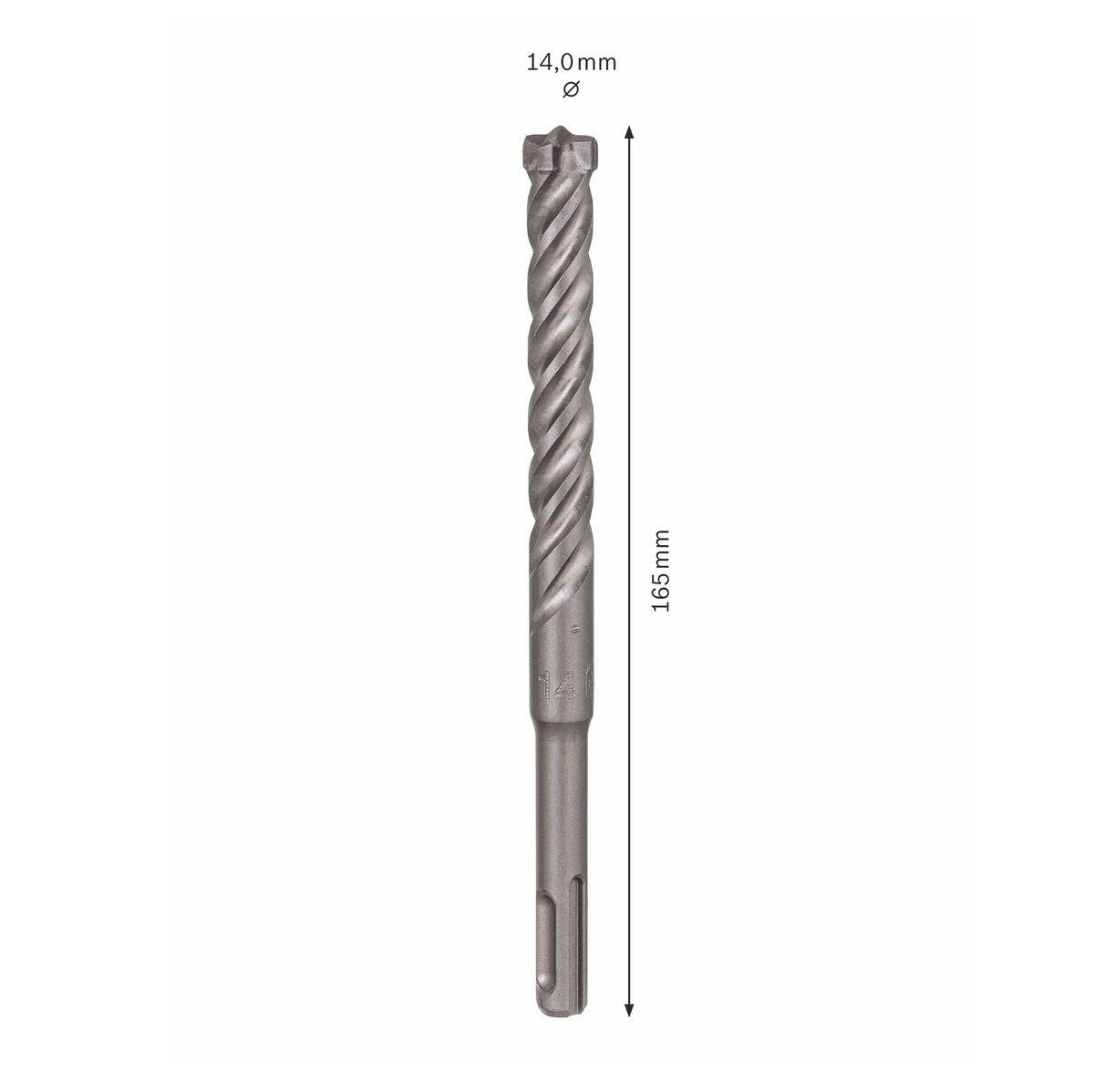 Punte a 4 taglienti con centrino - attacco SDS PLUS-1
