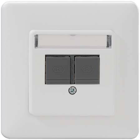 Rutenbeck UM-Cat.6A iso-UMD 2 Up Cat.6A iso-Anschlussdose modular 139102040 (139102040)-0