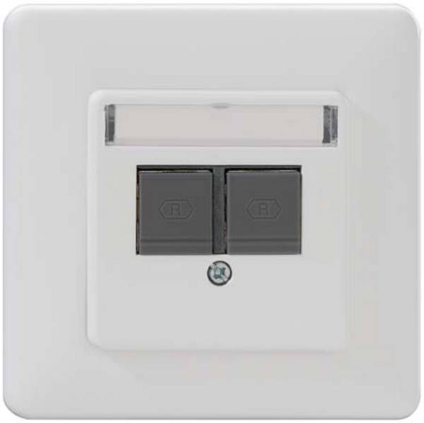 Rutenbeck UM-Cat.6A iso-UMD 2 Up Cat.6A iso-Anschlussdose modular 139102040 (139102040)