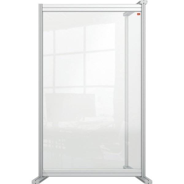 Nobo 1915498 bacheca magnetiche e accessori Grigio, Trasparente (Nobo 1915498 Premium Plus Desk Divider Extender 600x100-0
