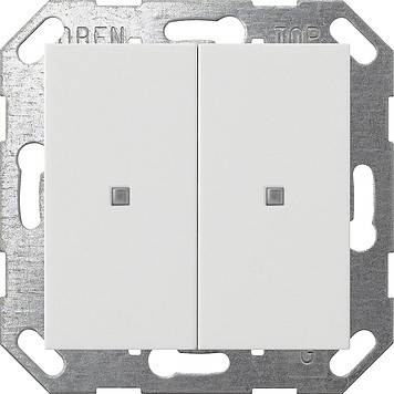 Gira Taster Wippe KNX, 2f, Reinweiß 517327 (517327)-0