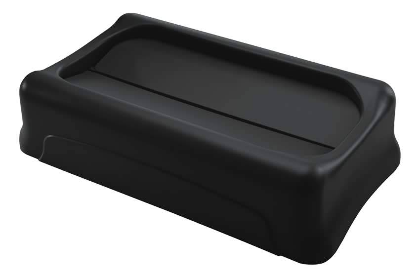 Rubbermaid 0086876186406 Coperchio girevole Polietilene (L x L x A) 521 cm x 374 mm x 212 mm Nero 1 pz.-5