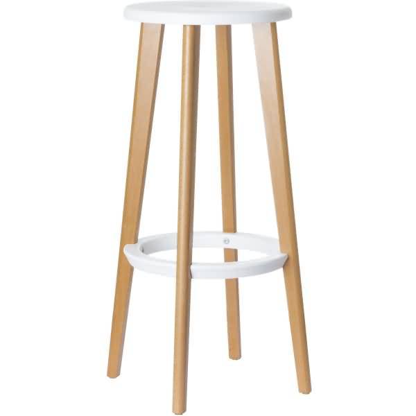 Barhocker Woody 2er weiß (THWOOD.23.13)-0