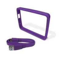 WD Grip Pack WDBZBY0000NPL - Schutz für externe Festplatte - Grape - für My Passport Ultra WDBGPU0010BBK, WDBGPU0010BBL,-0