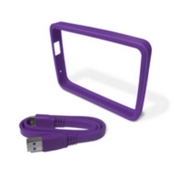 WD Grip Pack WDBZBY0000NPL - Schutz für externe Festplatte - Grape - für My Passport Ultra WDBGPU0010BBK, WDBGPU0010BBL,