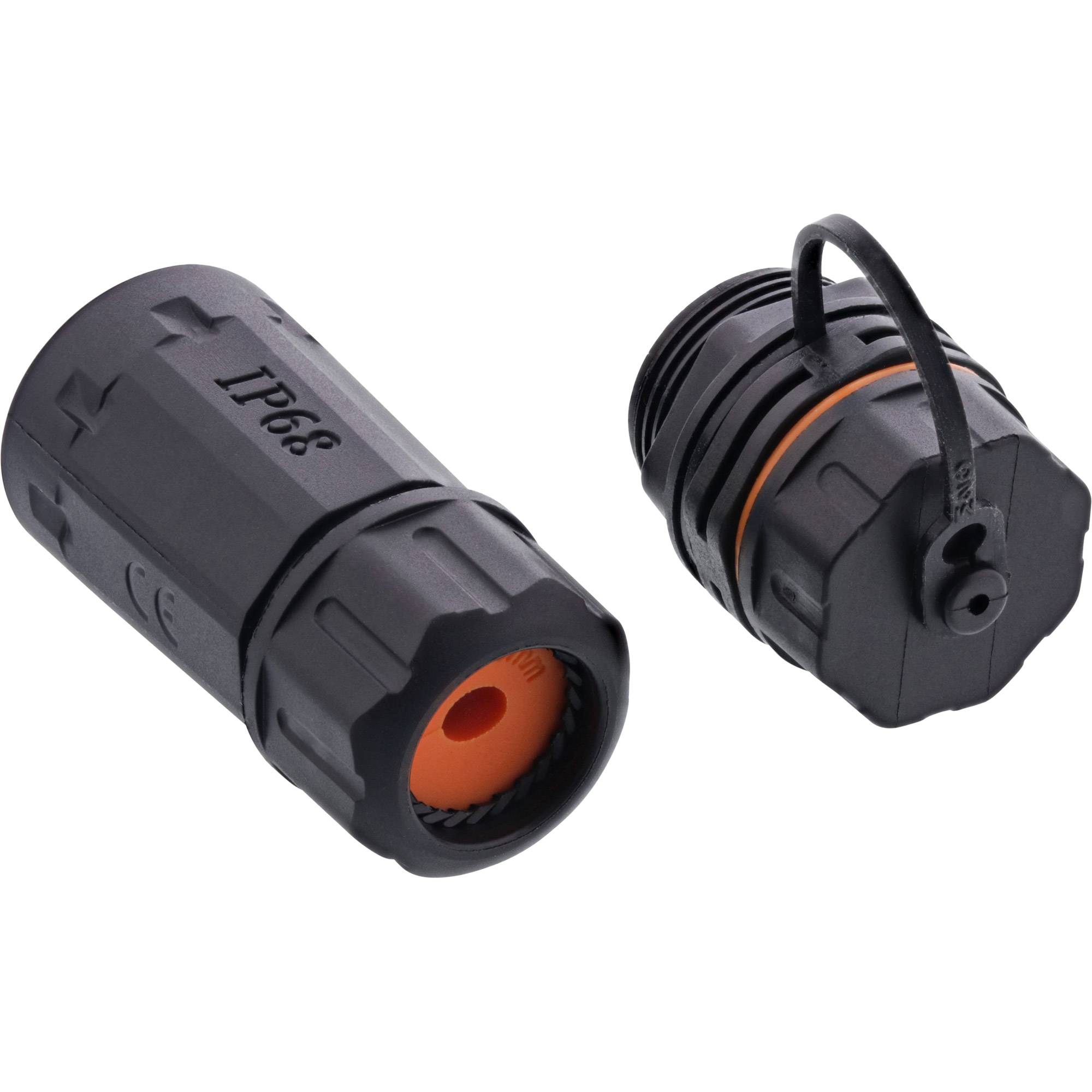InLine Patchkabelkupplung Cat.6A - wasserdicht IP68 - 2x RJ45 Buchse - geschirmt-1