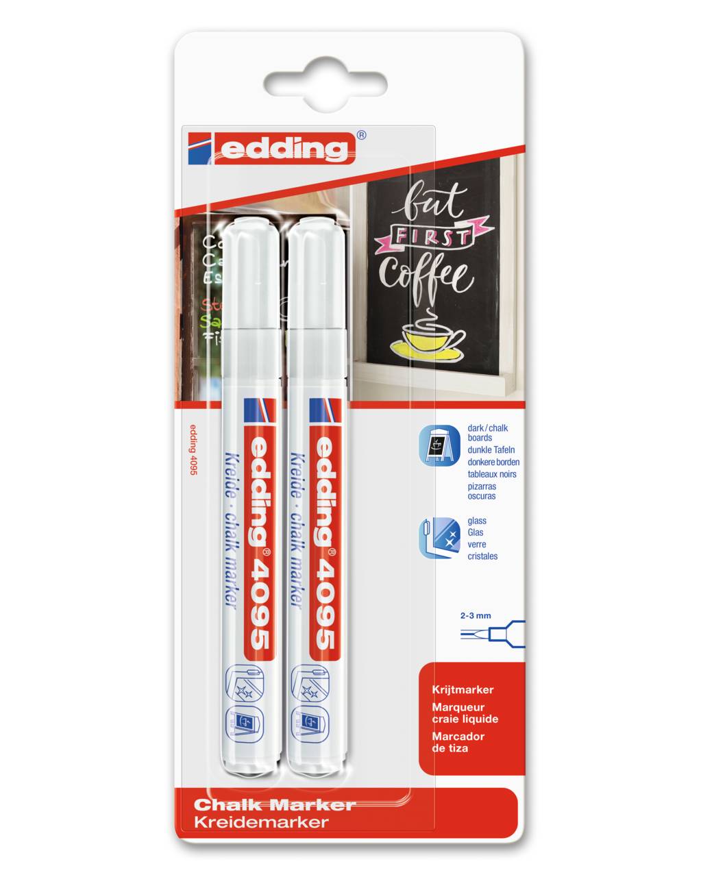 2 edding 4095 Kreidemarker weiß (4-4095-2-1049)-0