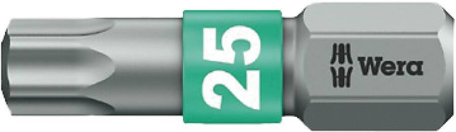 Wera Bit T10 L.25mm BiTor 867/1BTZ zähhart WERA Antrieb C6,3 (05066120001)-0