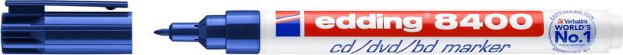 Edding E-8400 4-8400003 Marcatore CD / DVD Blu 0.5 mm, 1 mm N/A