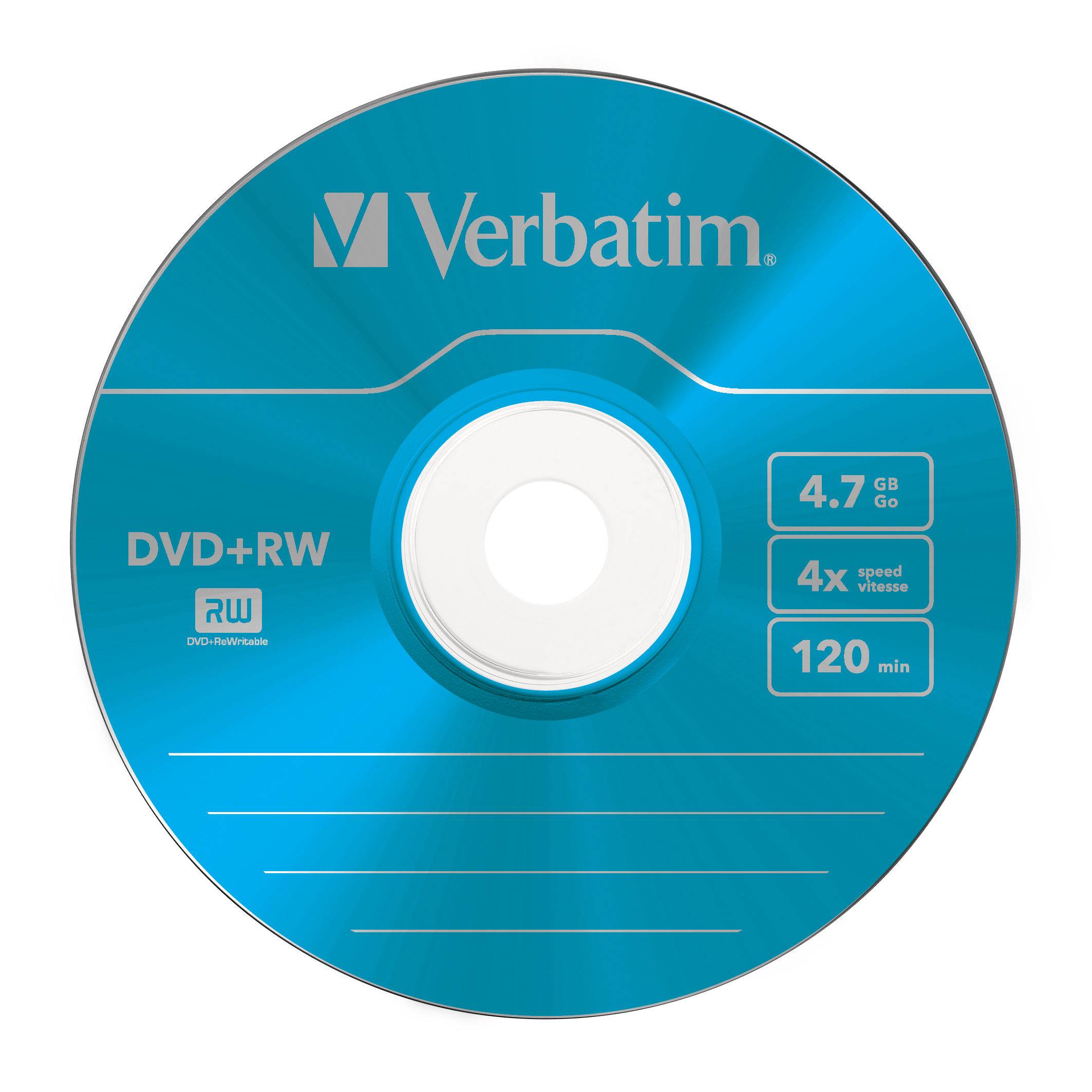Verbatim - 5 x DVD+RW - 4,7GB 4x - Slim Jewel Case (43297)-1