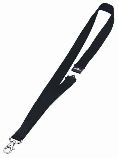 Durable Namensschildband - Schwarz (Packung mit 10)-1