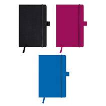 Collezione classica del notebook Herlitz A5 96 foglio 80 g-sq senza legno a scacchi copertura in pelle sintetica nero (1-1
