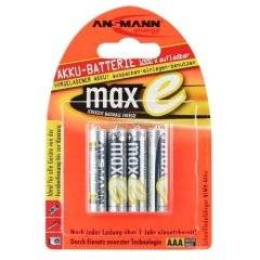 ANSMANN maxE - Batterie 4 x AAA NiMH 800 mAh (5035042)-1