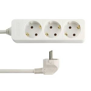 REV - Verlängerungsschnur - Wechselstrom 250 V - 3500 Watt - Eingabe, Eingang 2-polig - output connectors: 3 (2-polig) --1