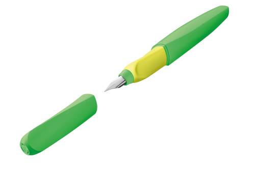 Pelikan Twist Füllhalter Neon, neongrün Federbreite: M, ergonomische Form, Edelstahlfeder, für - 1 Stück (807258)-1
