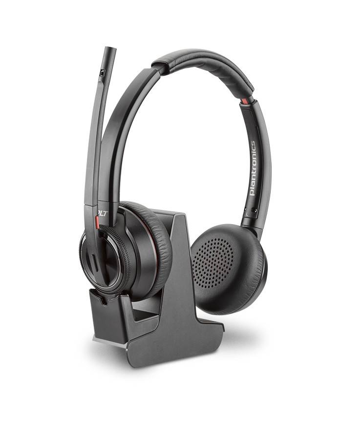 Plantronics Savi W8220 Telefono Cuffie On Ear DECT Stereo Nero Eliminazione del rumore Muto-2