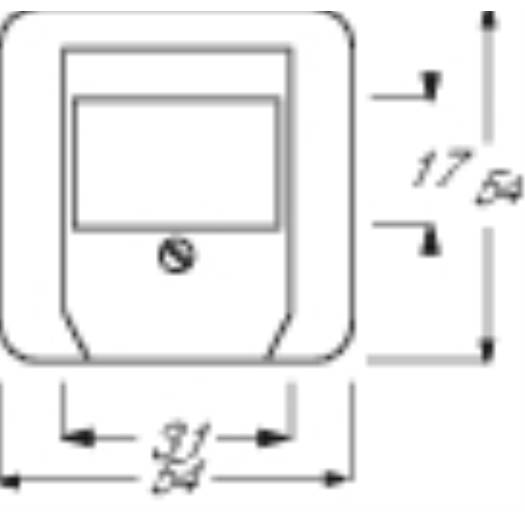Busch-Jaeger - 2CKA001724A0913 - 2539-214 CoverPlates (partly incl. Insert) carat® Alpine white-1