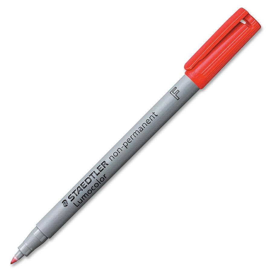 10 STAEDTLER Lumocolor Folienstifte rot 0,6 mm non-permanent (316-2)-1